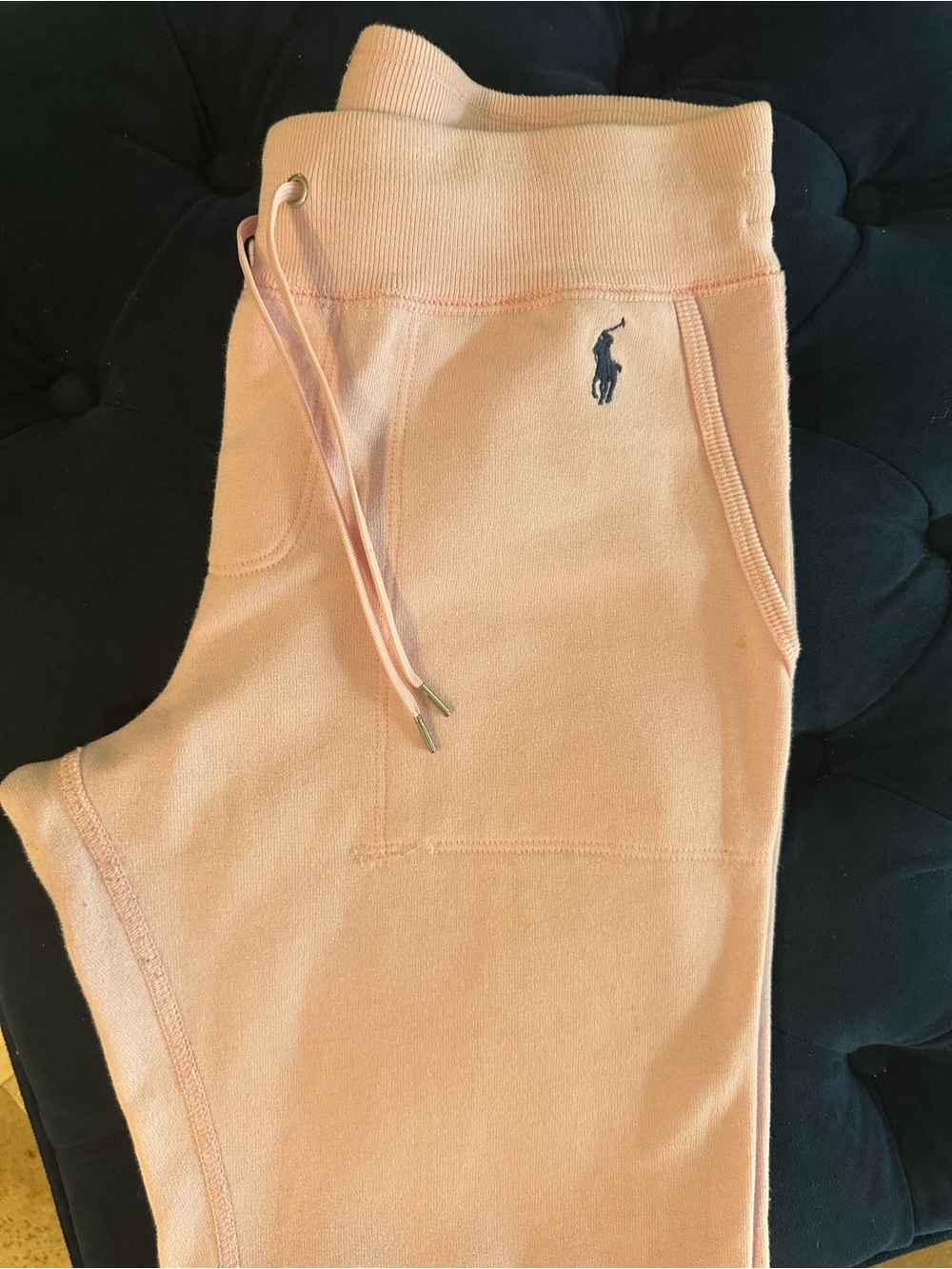 Ralph Lauren Light Pink Fleece Jogger Sweatpants - Picture 9 of 10